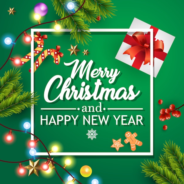 Fondo de Navidad con composición