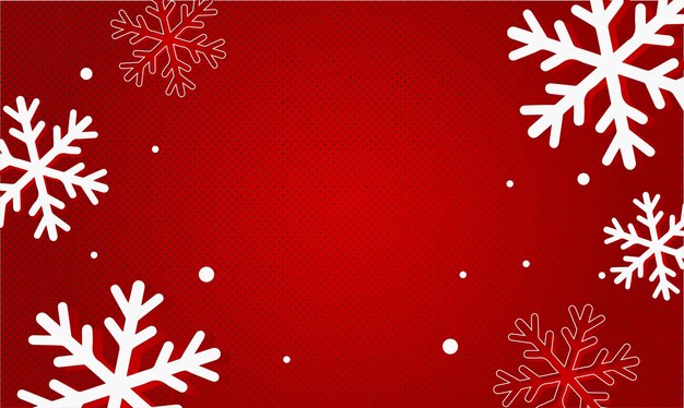 Fondo de Navidad con copos de nieve brillantes. fondo con lunares cómicos