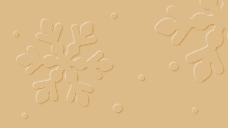 Vector fondo de navidad con copos de nieve de papel decorativo cortado