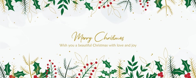 Fondo de navidad dibujado a mano