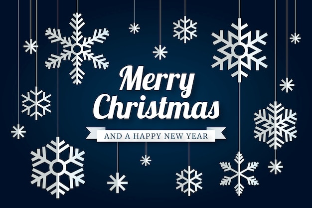 Fondo de navidad de estilo de papel