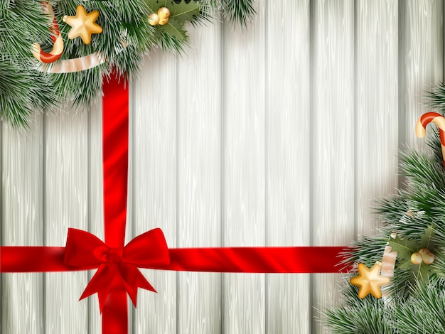 Fondo de Navidad con firt-ree.