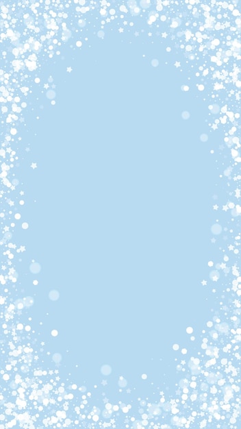 Vector fondo de navidad hermosa nevada flak de nieve volando sutil