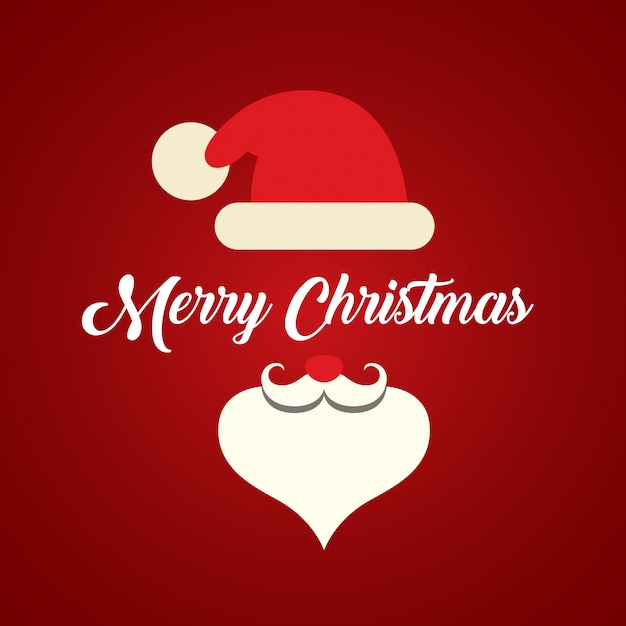 Fondo de Navidad Icono de Santa Claus