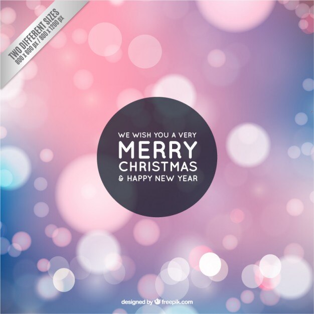 Vector fondo de navidad con lices bokeh