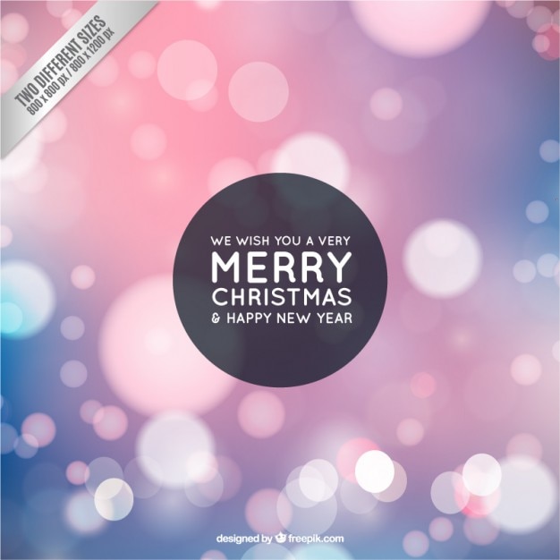 Vector fondo de navidad con luces bokeh