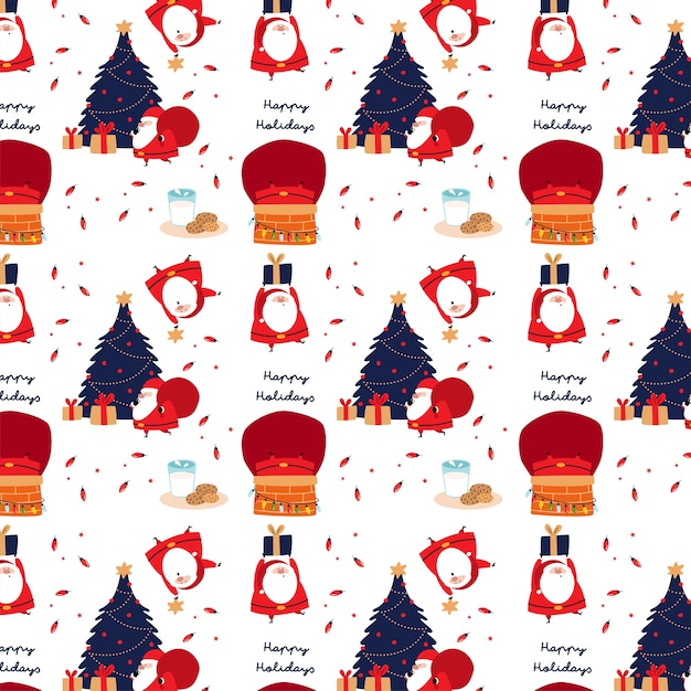 Fondo de Navidad Papá Noel