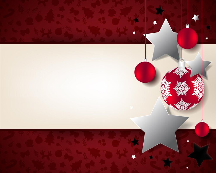Vector fondo de navidad patrón de navidad y plantilla de espacio de copia