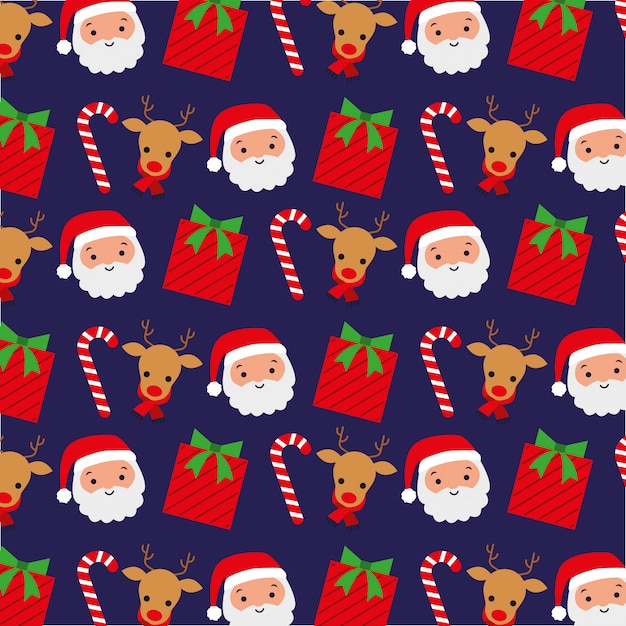Fondo de Navidad patternn. ilustración