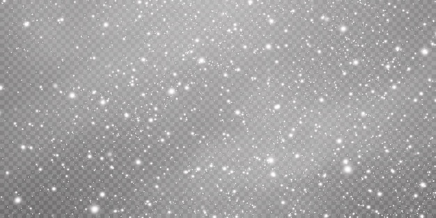 Fondo de Navidad. Polvo PNG. Bokeh mágico brilla con polvo blanco.
