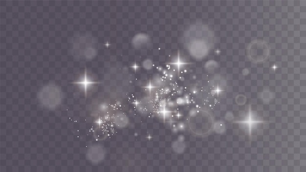 Fondo de Navidad Polvo PNG Magia polvo blanco brillante Finas partículas de polvo brillante fal