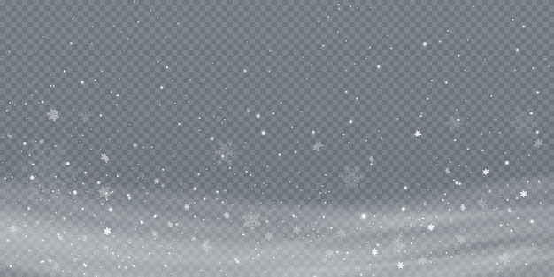Fondo de Navidad. Polvo PNG. Polvo blanco brillante mágico. Caen partículas de polvo finas y brillantes.