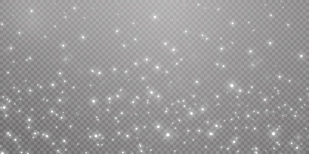 Fondo de Navidad. Polvo polvo blanco claro PNG. Polvo blanco brillante mágico.