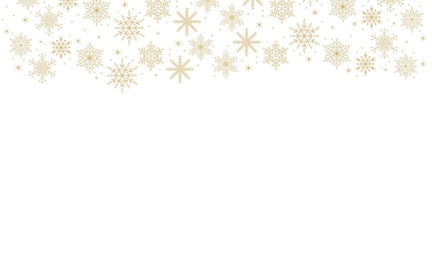 Fondo de Navidad con tarjeta de banner de copos de nieve Ilustración vectorial
