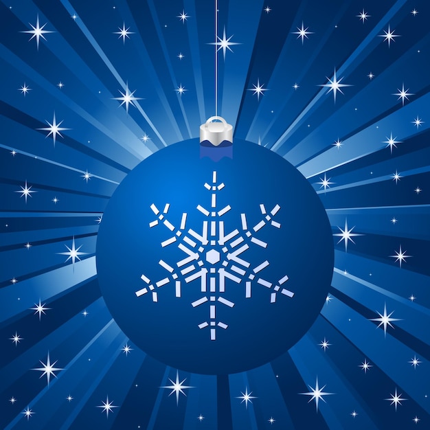 Fondo de navidad vector azul