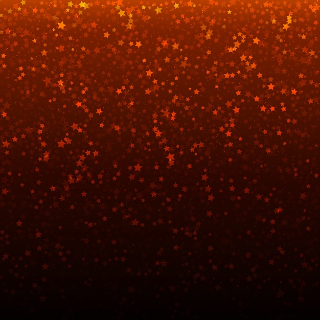 Fondo de la Navidad del vector con las estrellas el caer del oro.