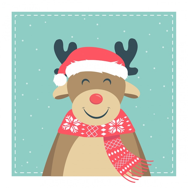 Fondo navideño dibujado a mano