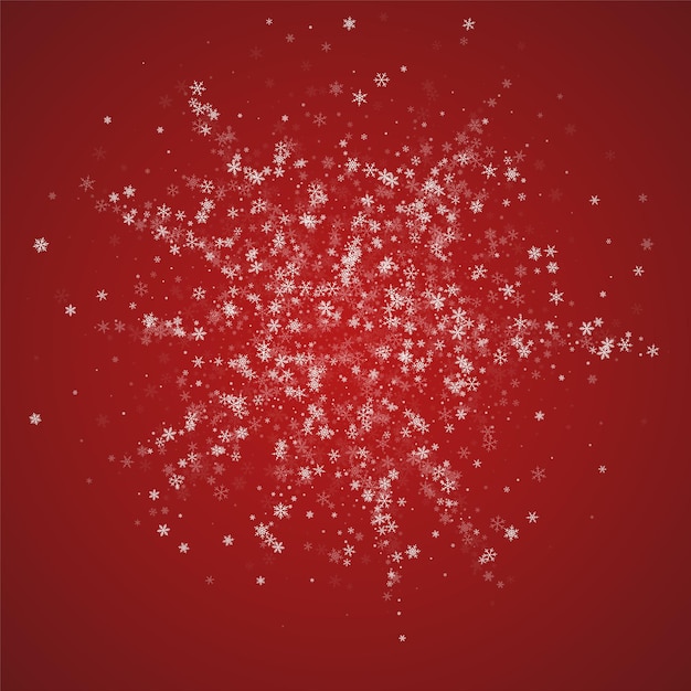Fondo navideño nevado Nieve voladora sutil