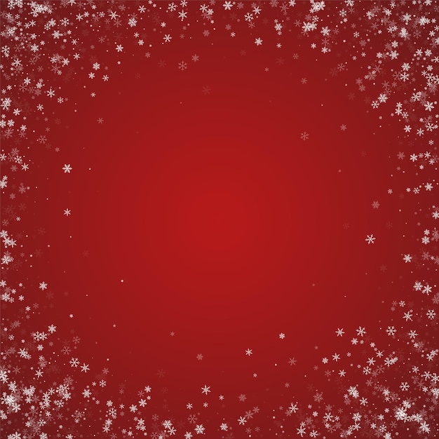 Fondo navideño nevado Nieve voladora sutil