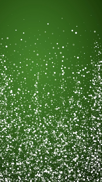 Fondo navideño nevado Sutiles copos de nieve voladores y estrellas