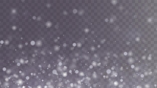 Fondo navideño Polvo PNG Polvo blanco brillante mágico Caen partículas de polvo fino brillante