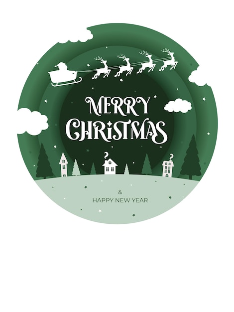 Fondo navideño para portadas invitaciones carteles carteles folletos corte de papel estilo de decoración