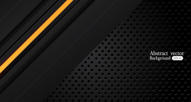 Fondo de negocio abstracto amarillo y negro naranja