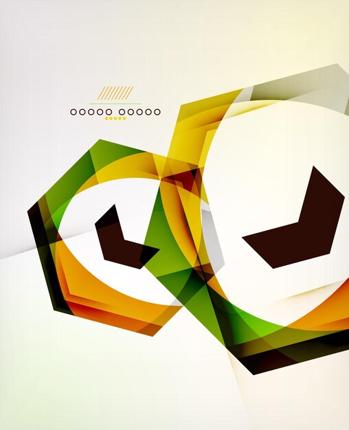 Fondo de negocio abstracto de forma geométrica de flecha