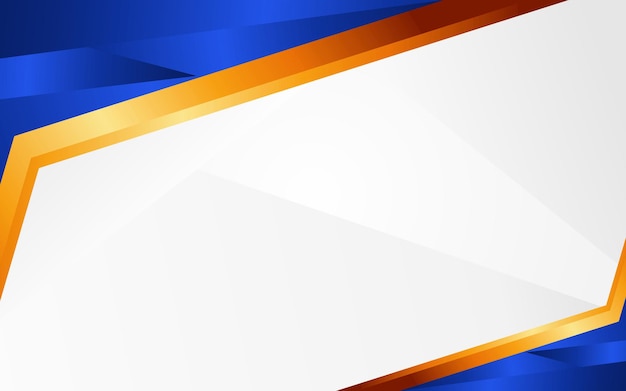 fondo de negocio blanco simple vector con borde azul