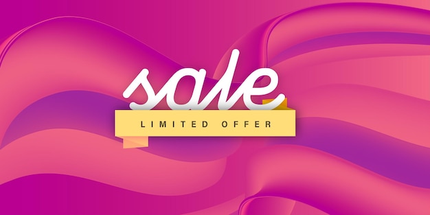 Fondo de negocio de descuento de oferta de banner de venta abstracta vector libre