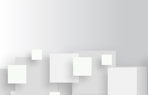 Fondo de negocio geométrico gris con forma de engranaje Ilustración vectorial