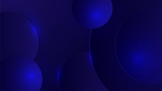 Fondo de negocio de tecnología abstracta de vector azul profesional moderno con líneas y formas geométricas