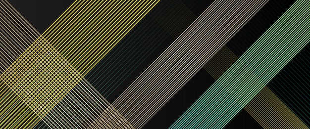 Fondo de negocios abstracto moderno con líneas geométricas brillantes Diseño de formas geométrica de gradiente azul Concepto de tecnología futurista Traje para folleto sitio web de ciencia pancarta presentación de volante