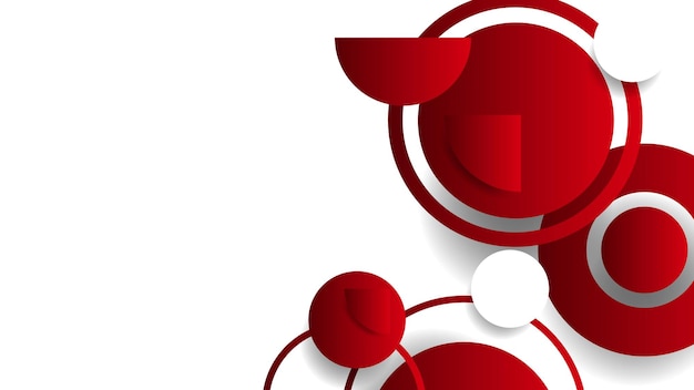 Fondo de negocios rojo y blanco Fondo moderno en blanco con diseño vectorial de patrón de puntos