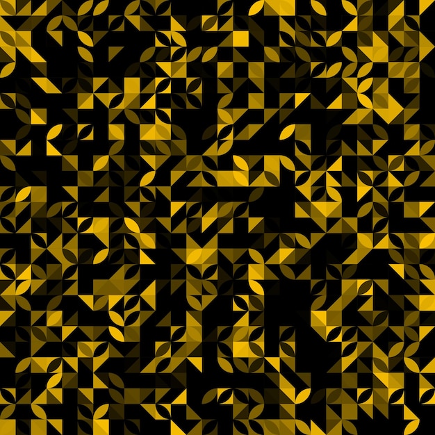 Un fondo negro y amarillo con un fondo negro y un patrón amarillo.