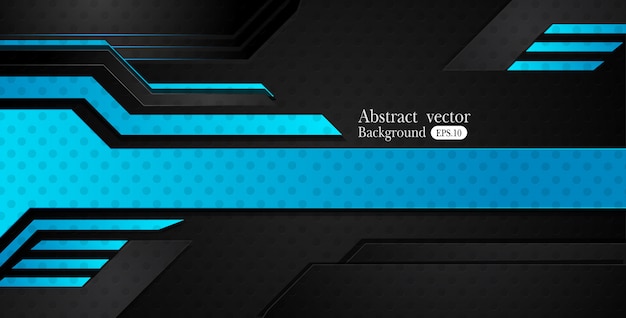 Fondo negro azul metálico abstracto de la disposición del concepto de la innovación del diseño del marco
