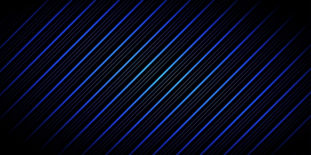 Fondo negro y azul con patrón de líneas diagonales