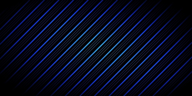 Fondo negro y azul con patrón de líneas diagonales