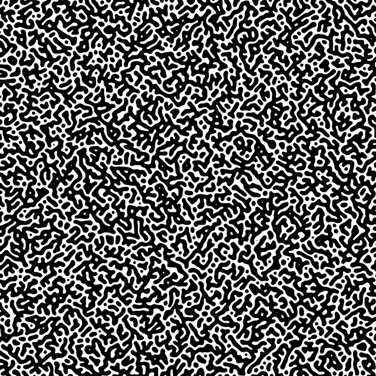 Vector fondo negro y blanco patrón abstracto de forma irregular
