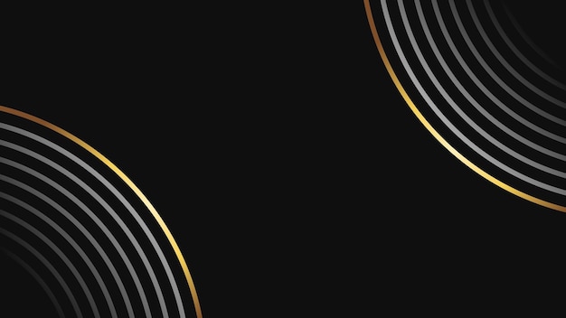 Fondo negro con borde dorado
