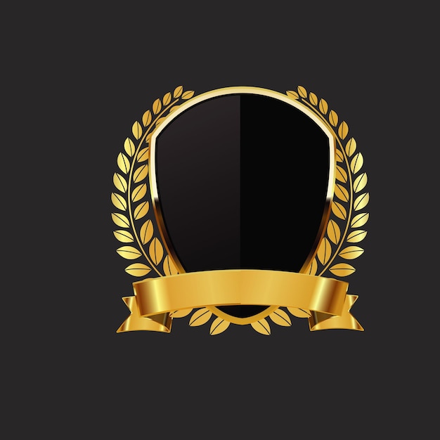 un fondo negro con una corona de oro y un fondo negro