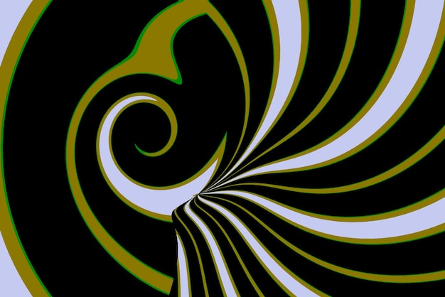 un fondo negro con un diseño en espiral que dice el nombre