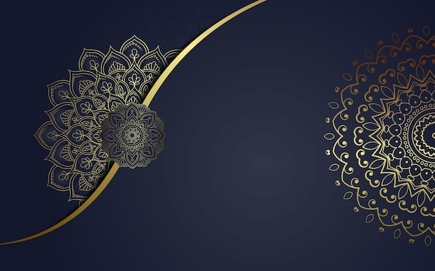 un fondo negro y dorado con un diseño dorado y un borde dorado