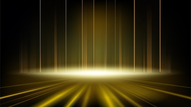 Fondo negro y dorado formas geométricas abstractas papel tapiz de diseño de lujo capa realista elegante
