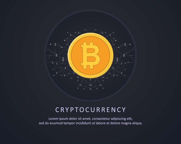 Fondo negro para el estilo blockchain