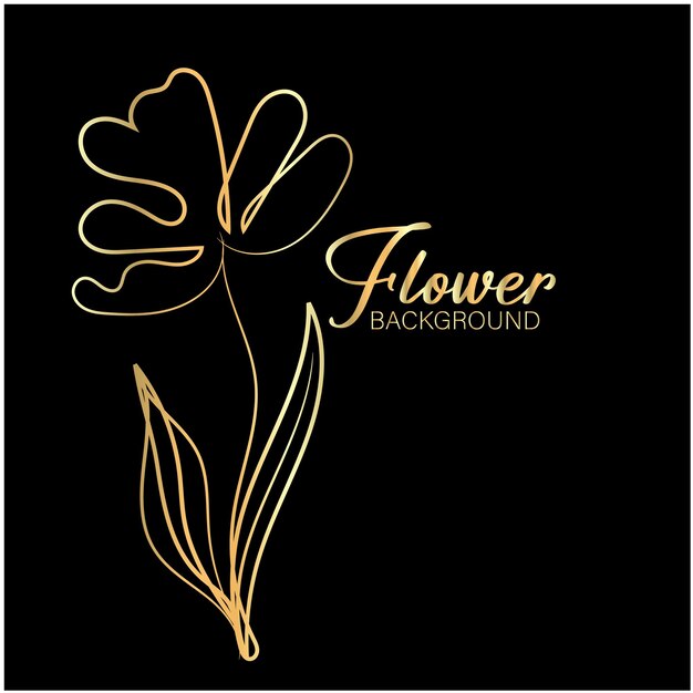 un fondo negro con una flor amarilla
