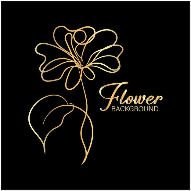 un fondo negro con una flor en él