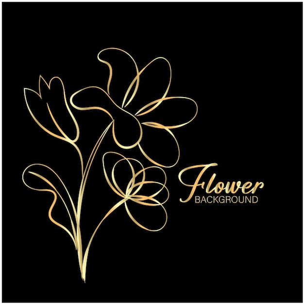 un fondo negro con una flor que dice flor