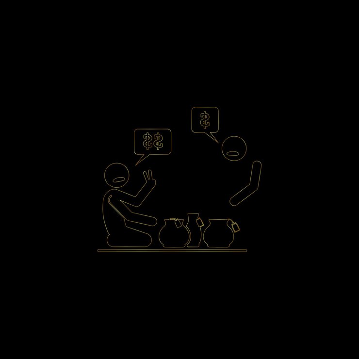 Vector un fondo negro con un hombre y un letrero que dice no