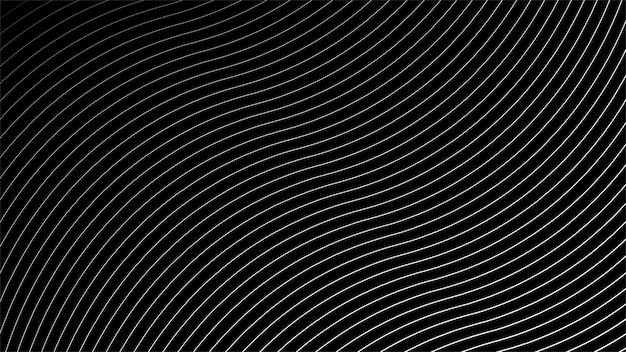 Fondo negro Imagen vectorial de líneas papel tapiz abstracto para telón de fondo o decoración